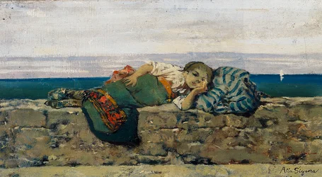 Boer op de borstwering